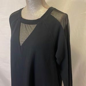 Torrid size 1 T-shirt dress with the sheer accents